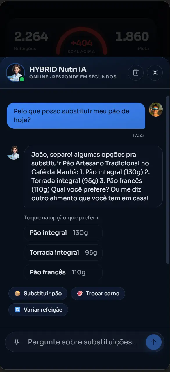 Substituições inteligentes em segundos